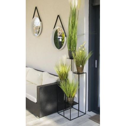 Suporte para flores 110x40 cm preto