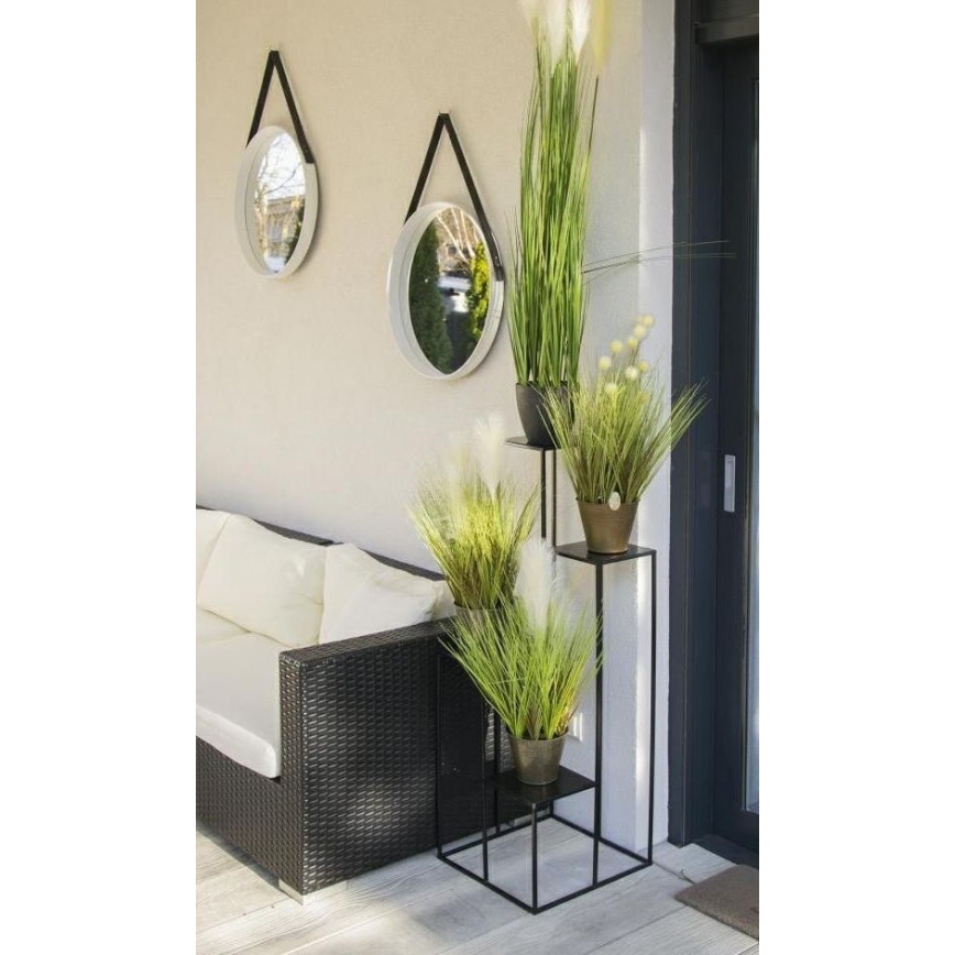 Suporte para flores 110x40 cm preto
