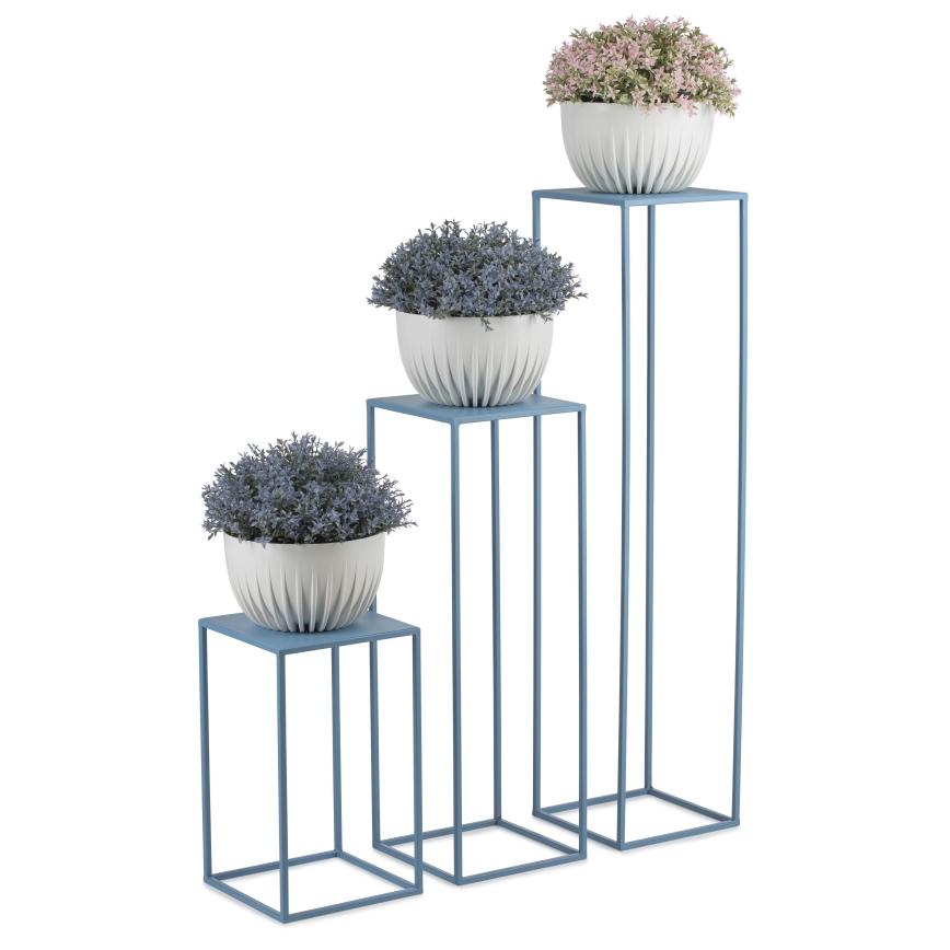 Suporte para flores 40x24 cm azul