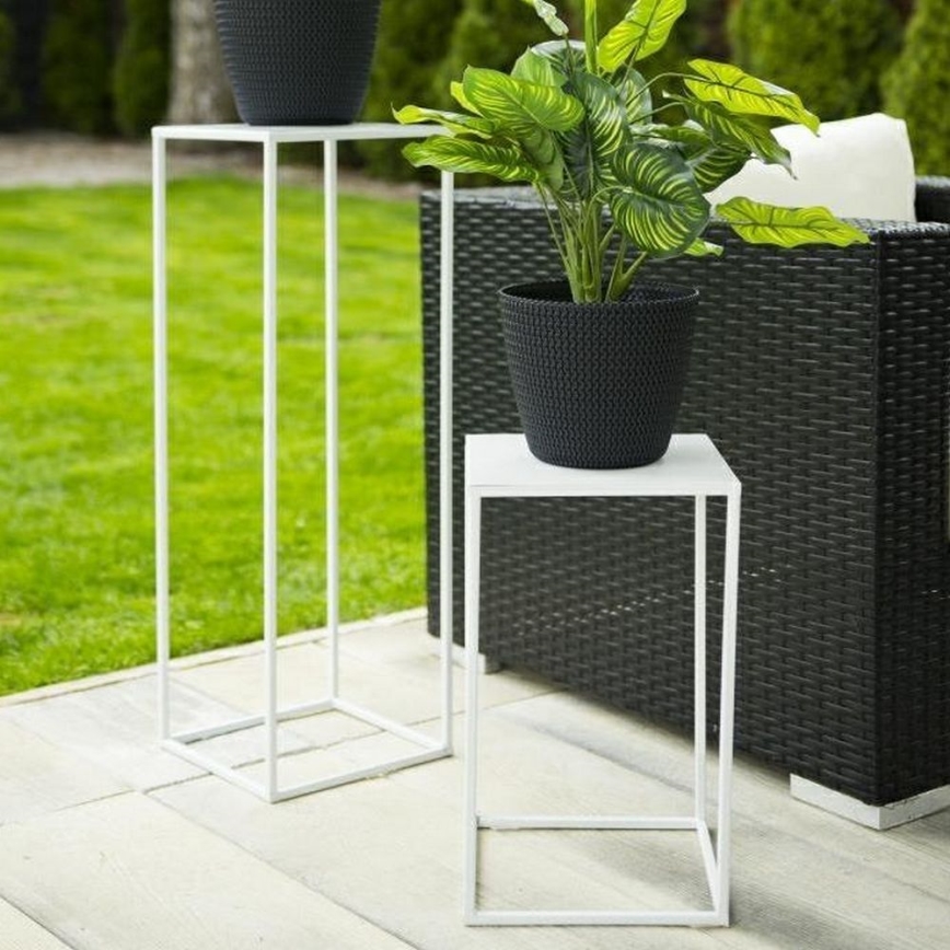 Suporte para flores 40x24 cm branco