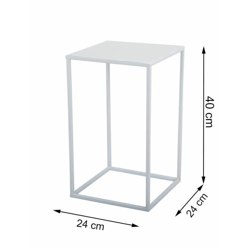 Suporte para flores 40x24 cm branco