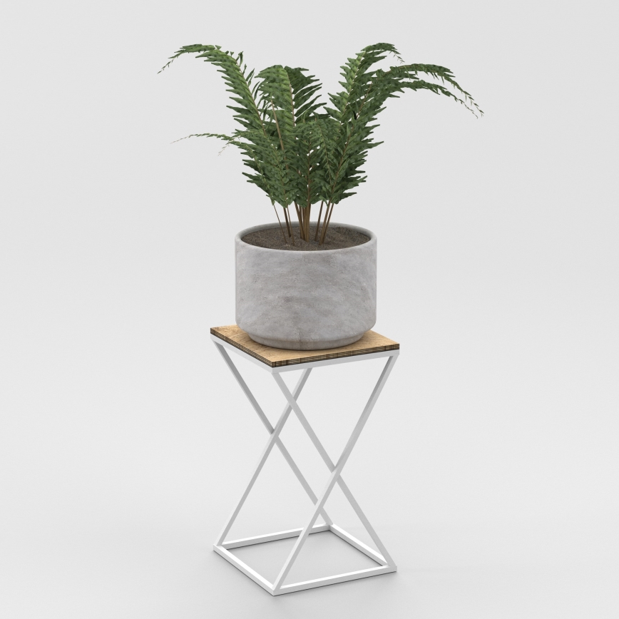 Suporte para flores 40x24 cm branco