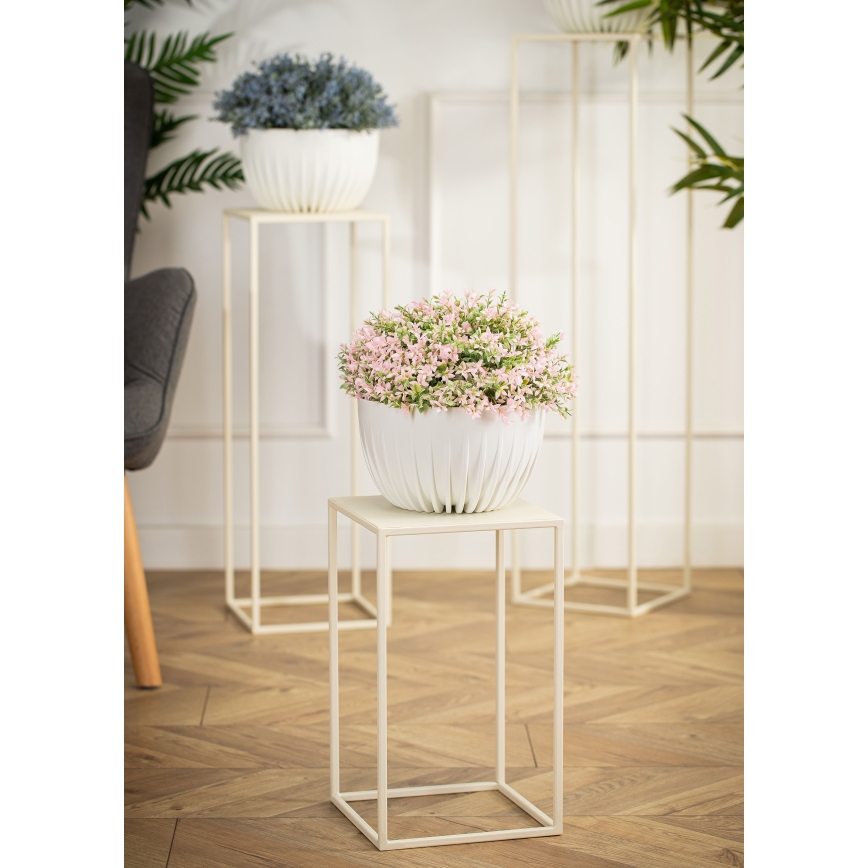 Suporte para flores 40x24 cm creme