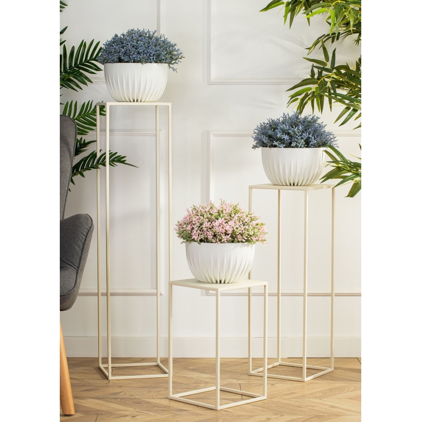 Suporte para flores 40x24 cm creme
