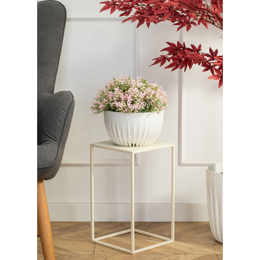 Suporte para flores 40x24 cm creme