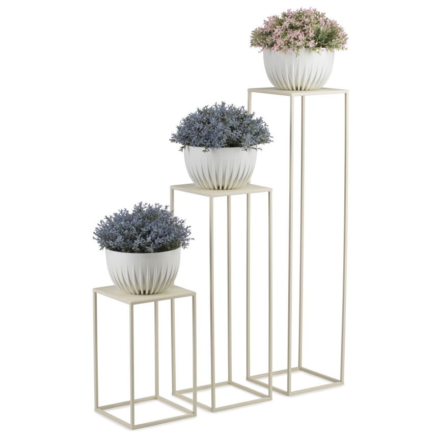 Suporte para flores 40x24 cm creme