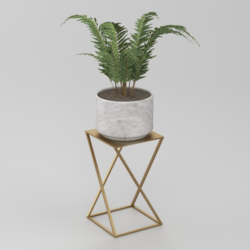 Suporte para flores 40x24 cm dourado
