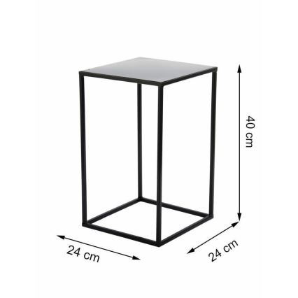 Suporte para plantas 40x24 cm preto