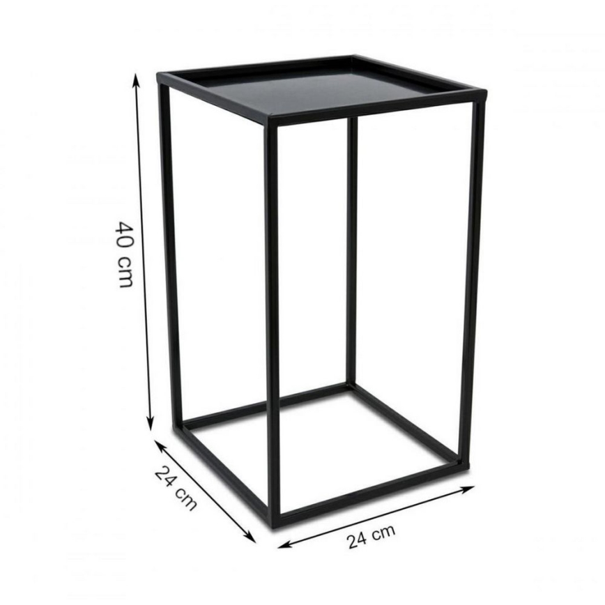 Suporte para flores 40x24 cm preto