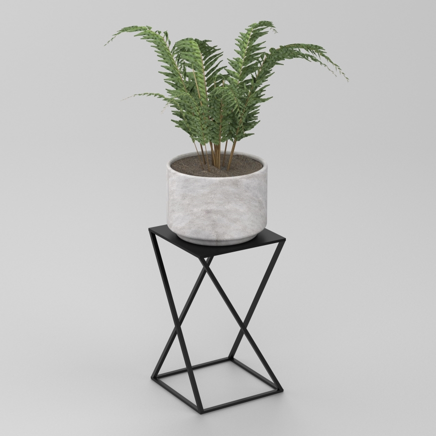 Suporte para flores 40x24 cm preto