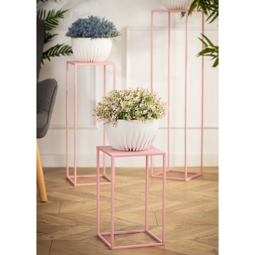 Suporte para flores 40x24 cm rosa