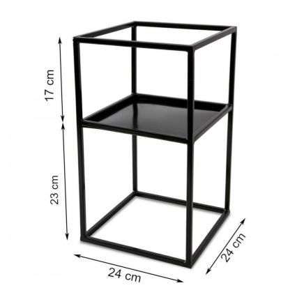 Suporte para flores 40x24 preto