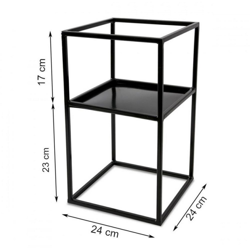 Suporte para flores 40x24 preto