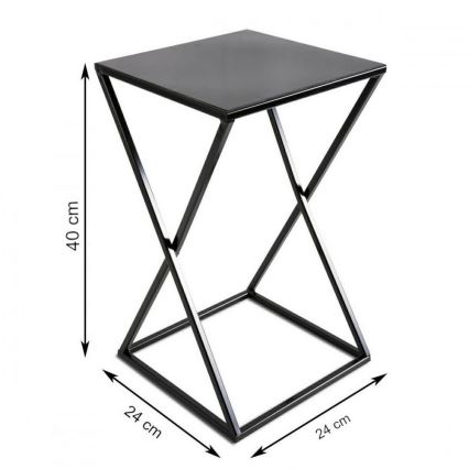 Suporte para flores 40x24 preto