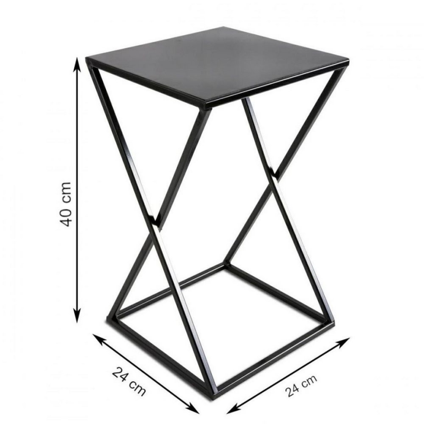 Suporte para flores 40x24 preto