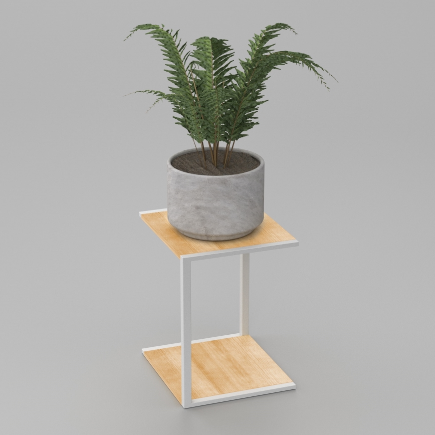 Suporte para flores 40x30x34 cm branco