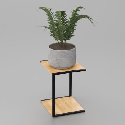 Suporte para flores 40x30x34 cm preto
