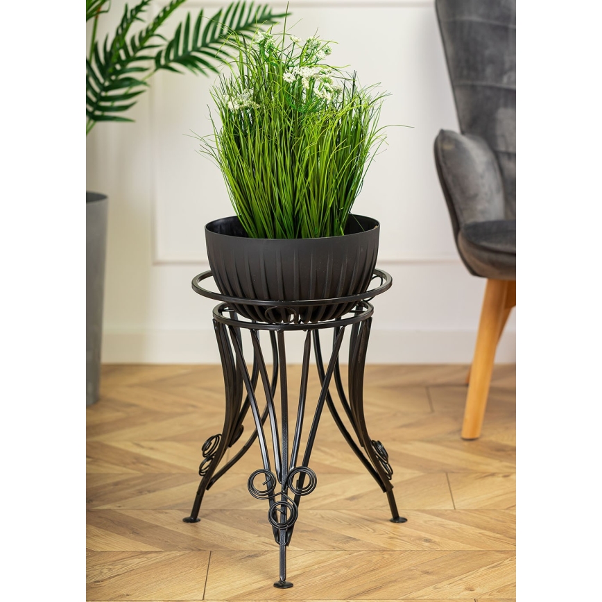 Suporte para flores 47x43 cm preto