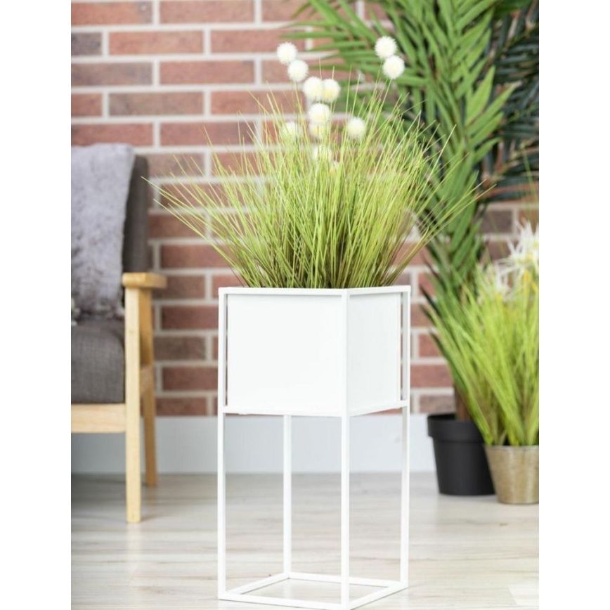 Suporte para flores 50x24 cm branco