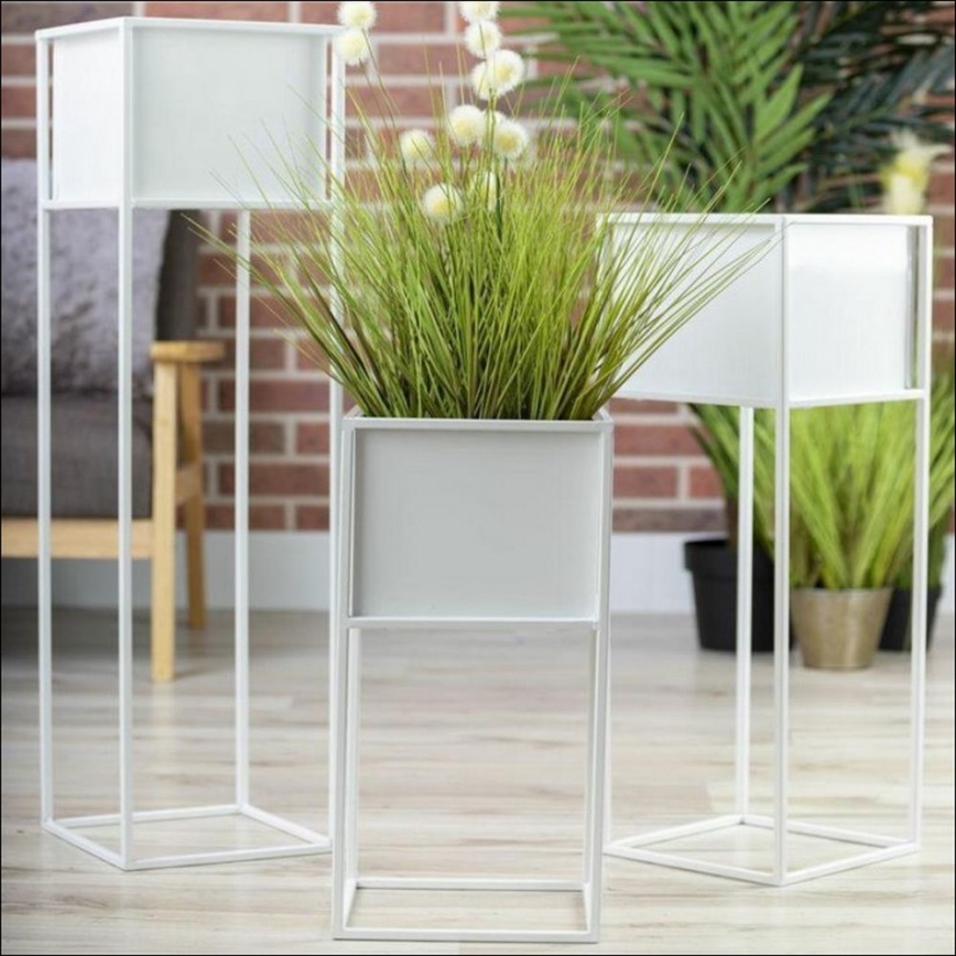 Suporte para flores 50x24 cm branco