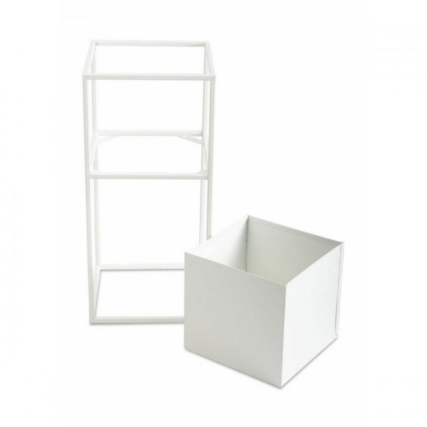 Suporte para flores 50x24 cm branco