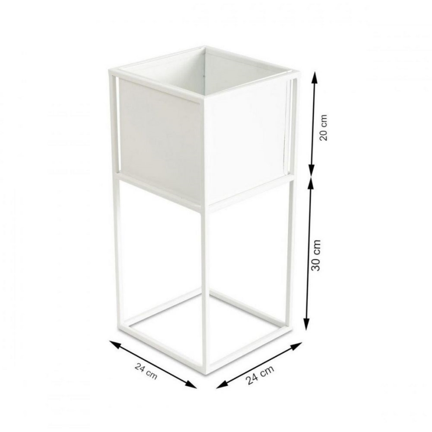 Suporte para flores 50x24 cm branco