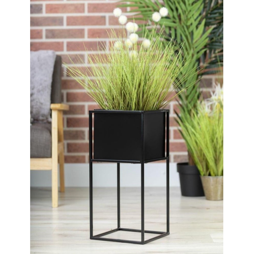 Suporte para flores 50x24 cm preto