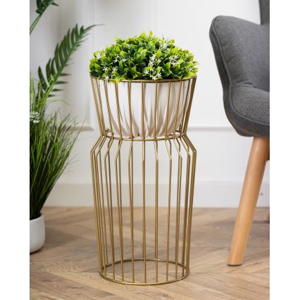 Suporte para flores 50x26 cm dourado