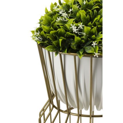 Suporte para flores 50x26 cm dourado