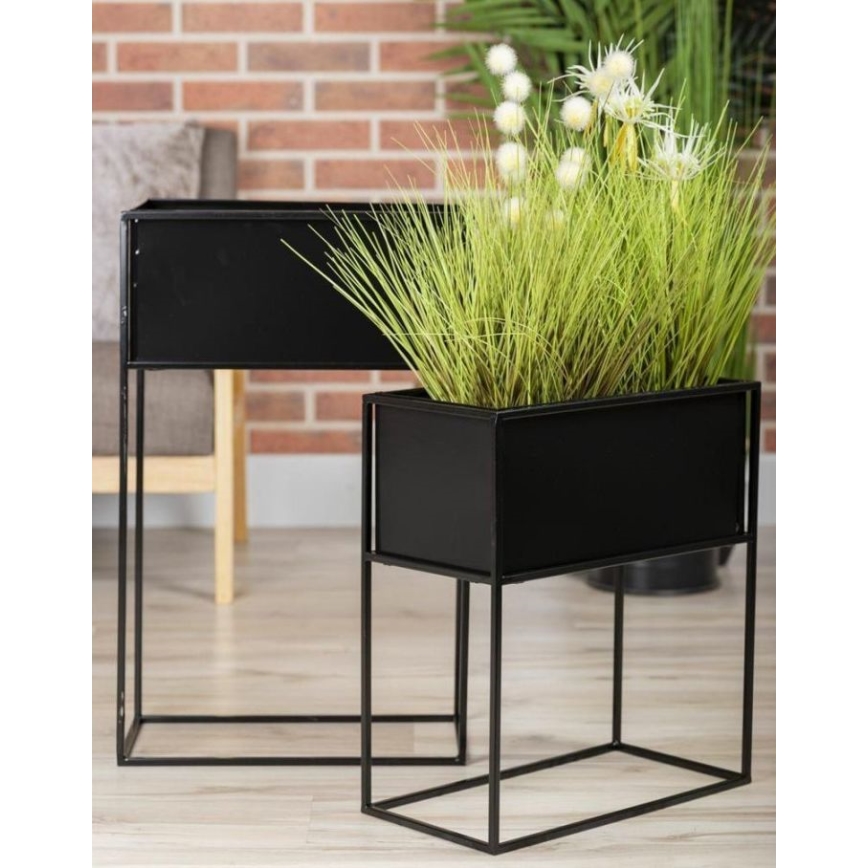 Suporte para flores 50x44 cm preto