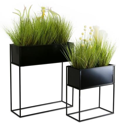 Suporte para flores 50x44 cm preto