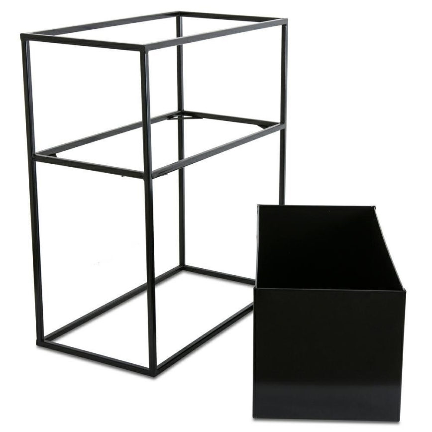 Suporte para flores 50x44 cm preto
