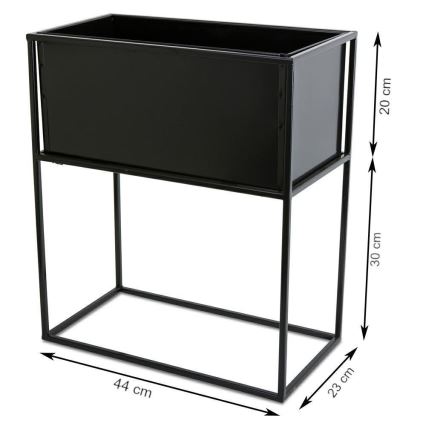 Suporte para flores 50x44 cm preto