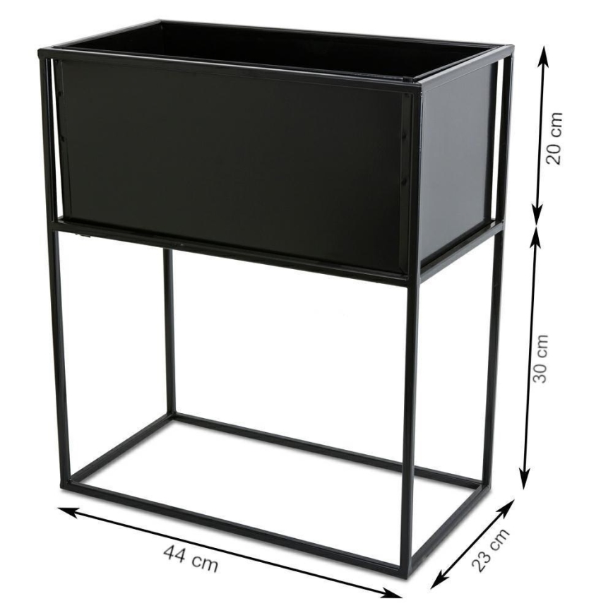 Suporte para flores 50x44 cm preto