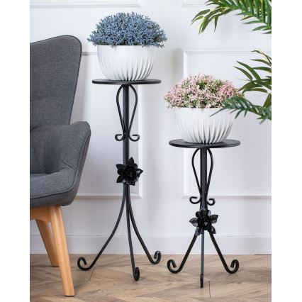Suporte para flores 55x33 cm preto