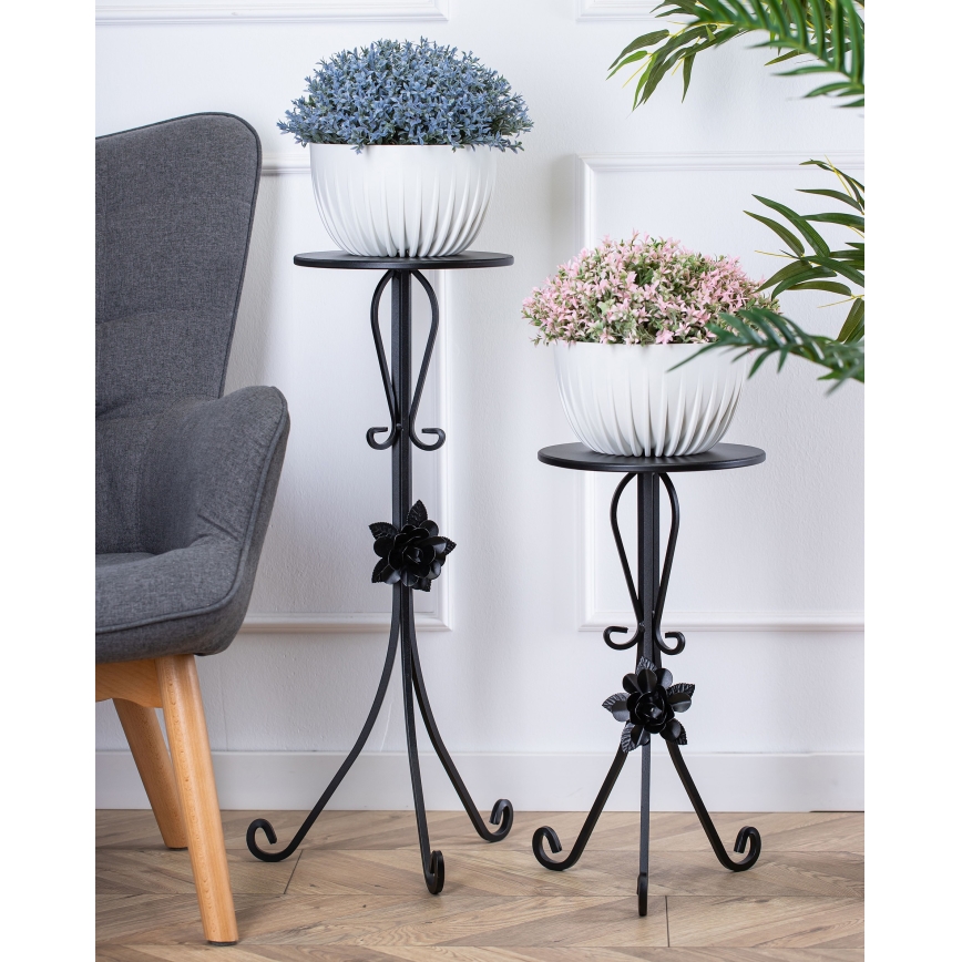 Suporte para flores 55x33 cm preto