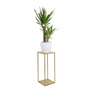 Suporte para flores 60x24 cm dourado