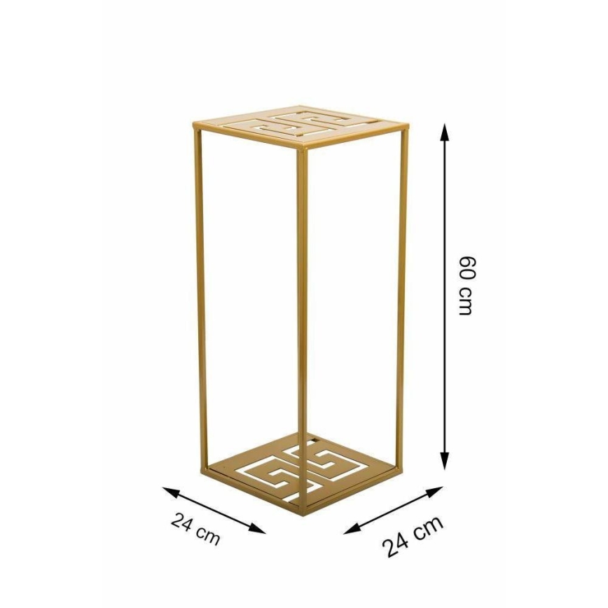 Suporte para flores 60x24 cm dourado