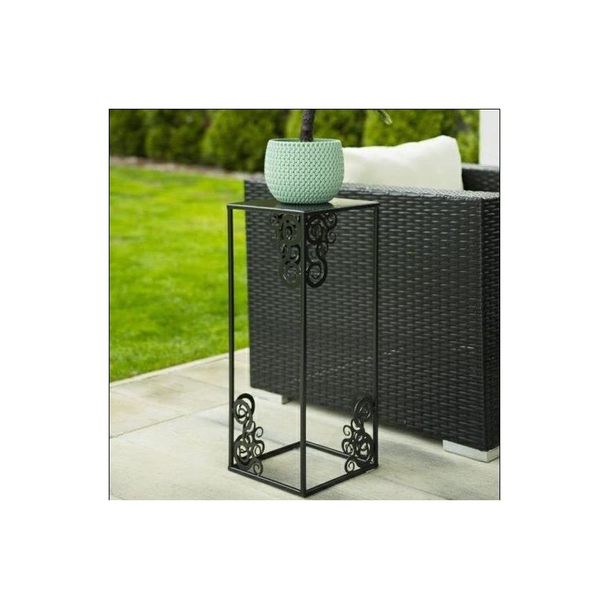 Suporte para flores 60x24 cm preto