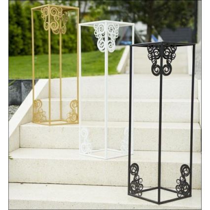 Suporte para flores 60x24 cm preto