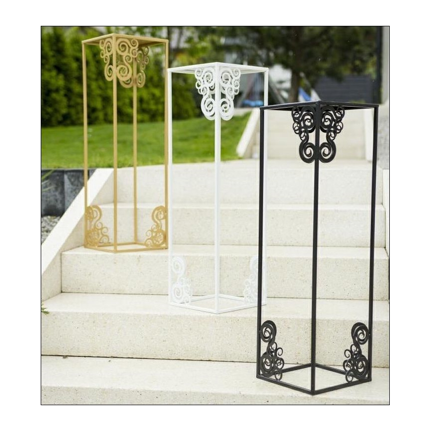Suporte para flores 60x24 cm preto