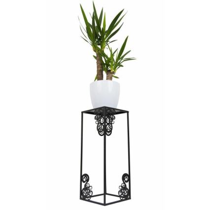 Suporte para flores 60x24 cm preto