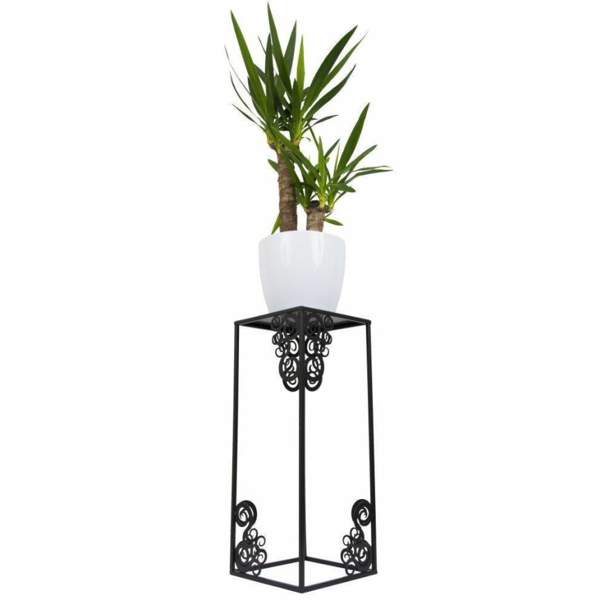 Suporte para flores 60x24 cm preto