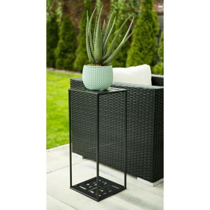 Suporte para flores 60x24 cm preto