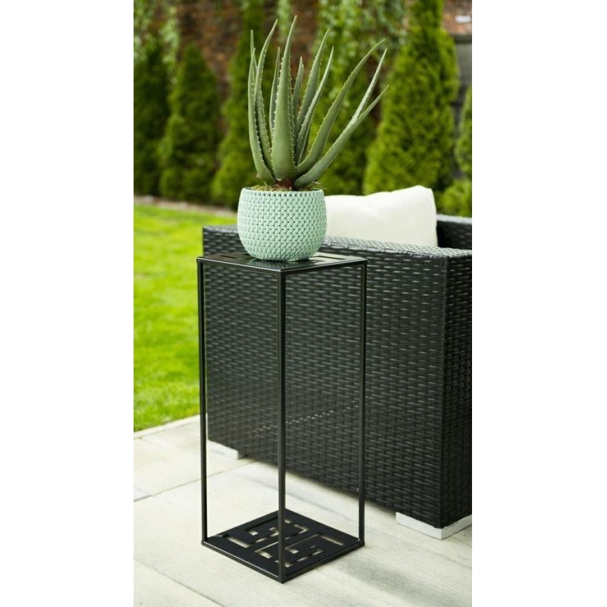 Suporte para flores 60x24 cm preto