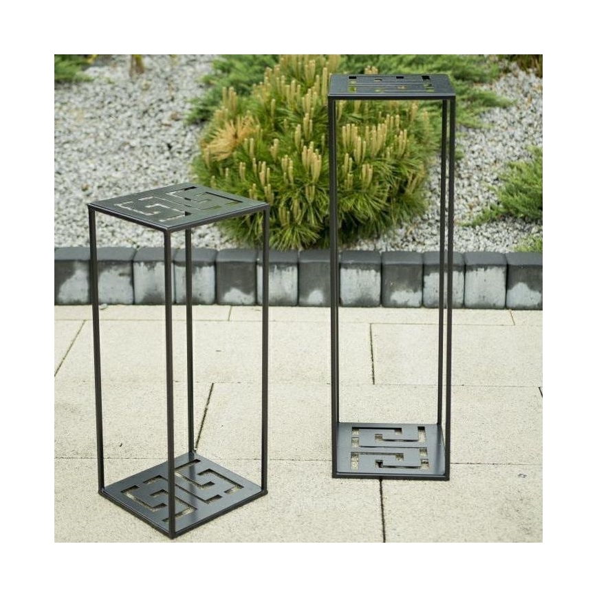 Suporte para flores 60x24 cm preto