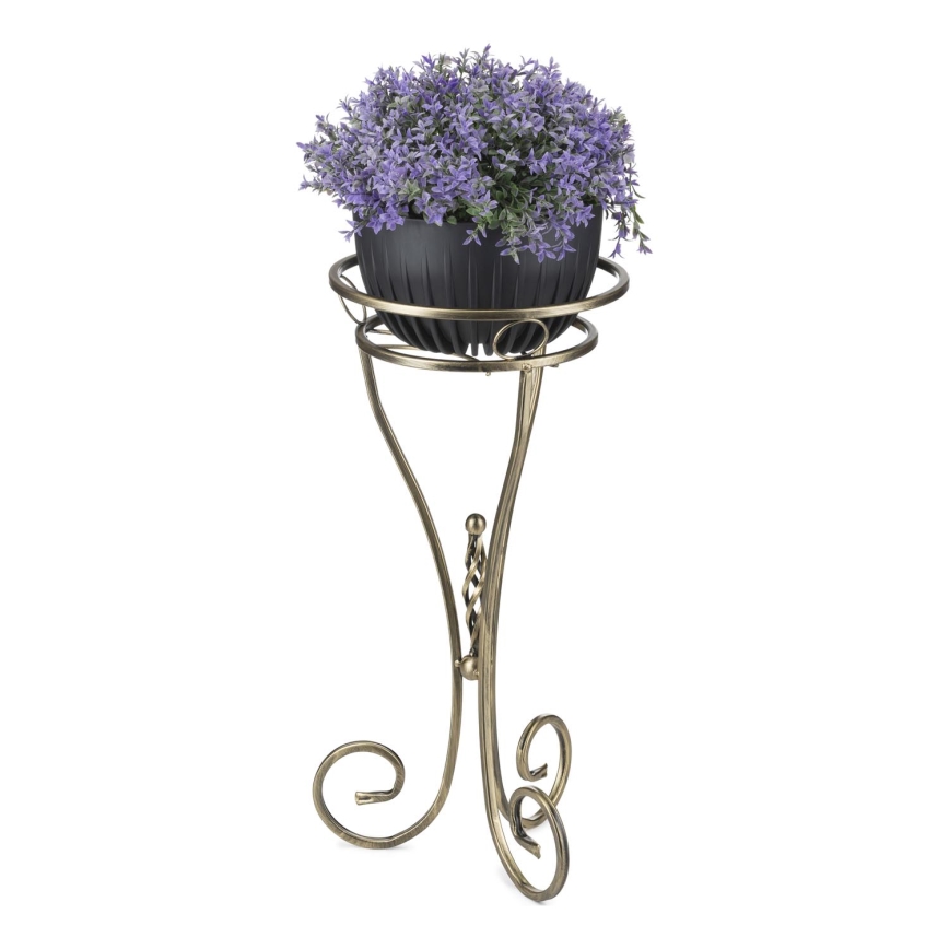 Suporte para flores 60x28 cm dourado