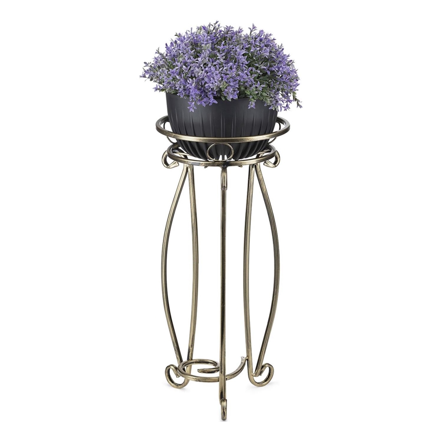 Suporte para flores 62x28 cm dourado