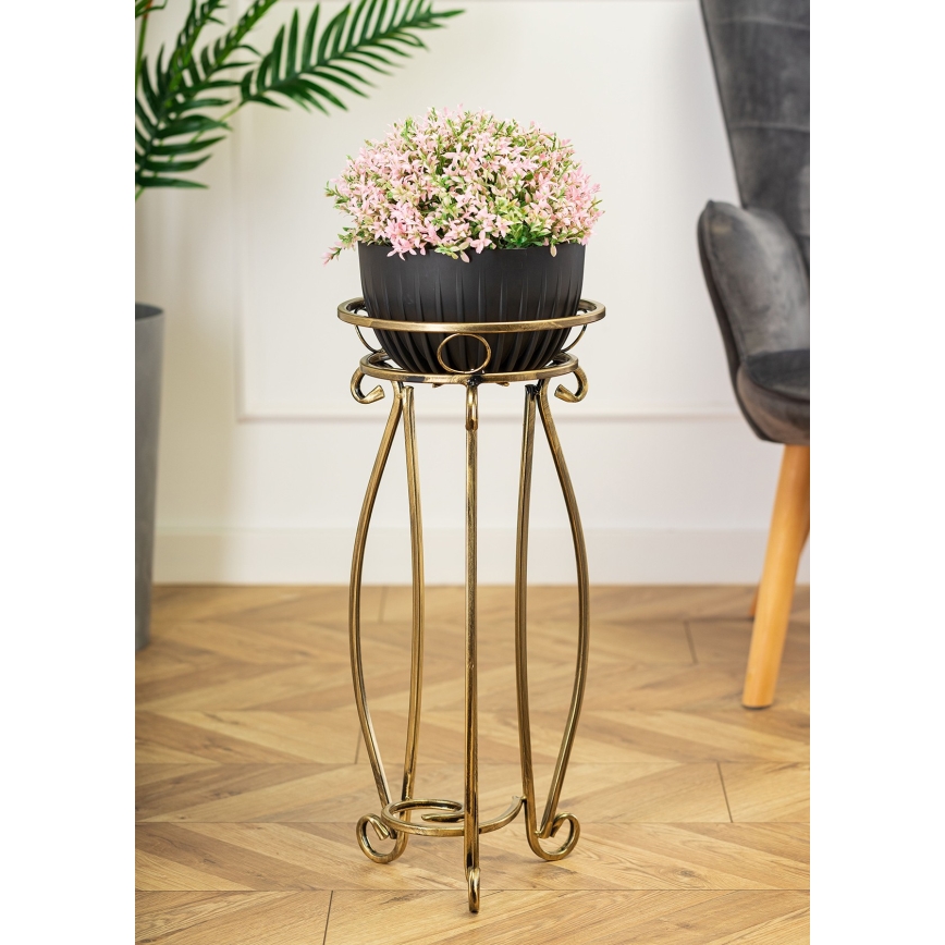 Suporte para flores 62x28 cm dourado