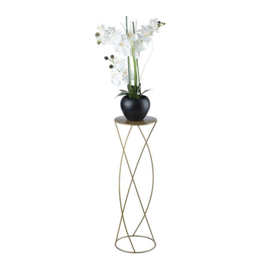 Suporte para flores 70x22,5 cm dourado